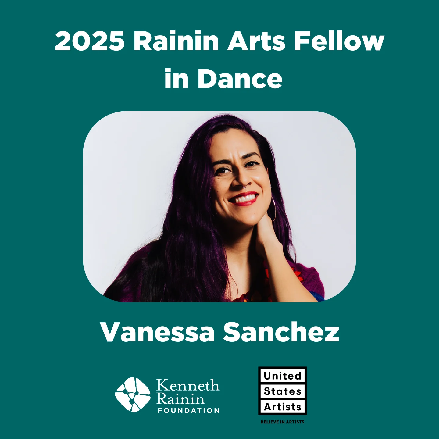 Congratulations to Vanessa Sanchez, the 2025 Rainin Arts Fellow in Dance!