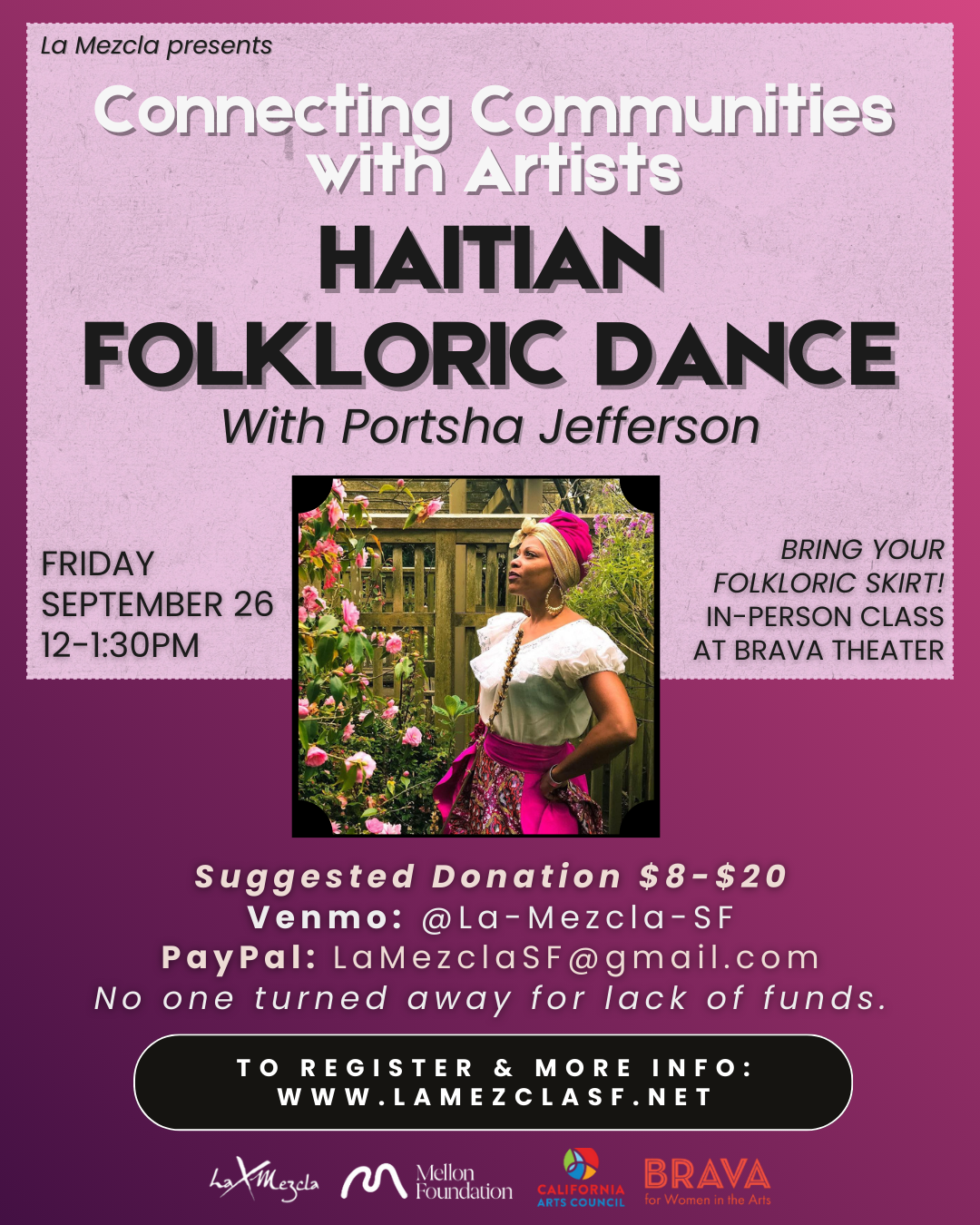 Connecting Communities with Artists: Haitian Folkloric Dance with Portsha Jefferson