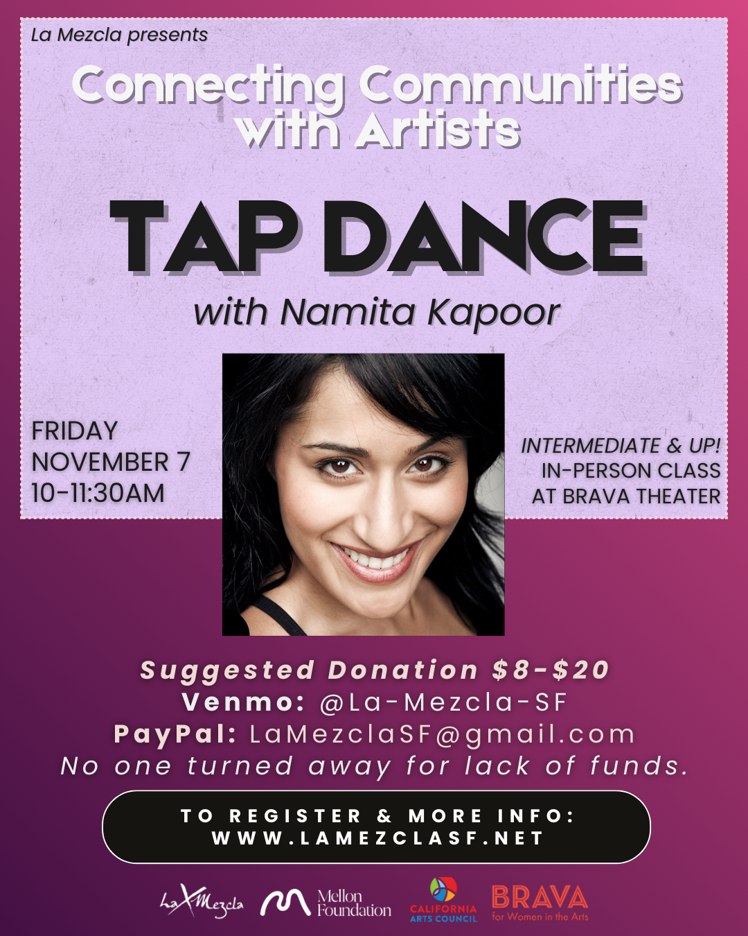 Connecting Communities with Artists Tap Dance with Namita Kapoor