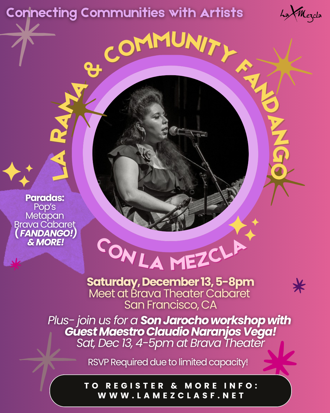 Connecting Communities with Artists: Son Jarocho and La Rama + Community Fandango!