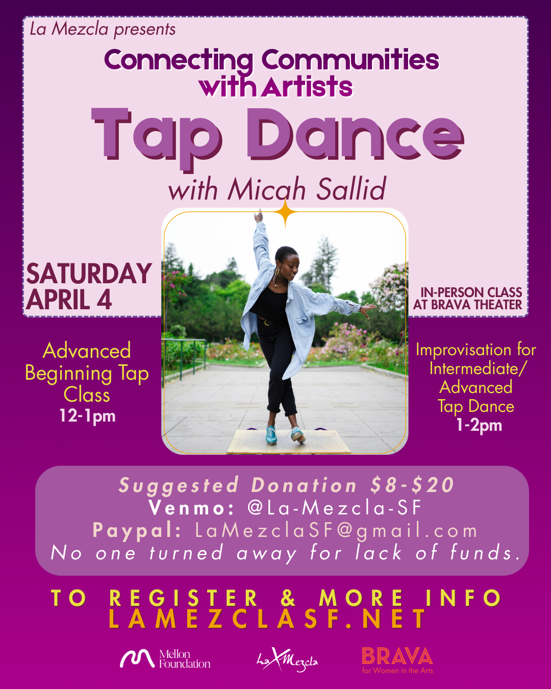 Connecting Communities with Artists: Tap Dance with Micah Sallid