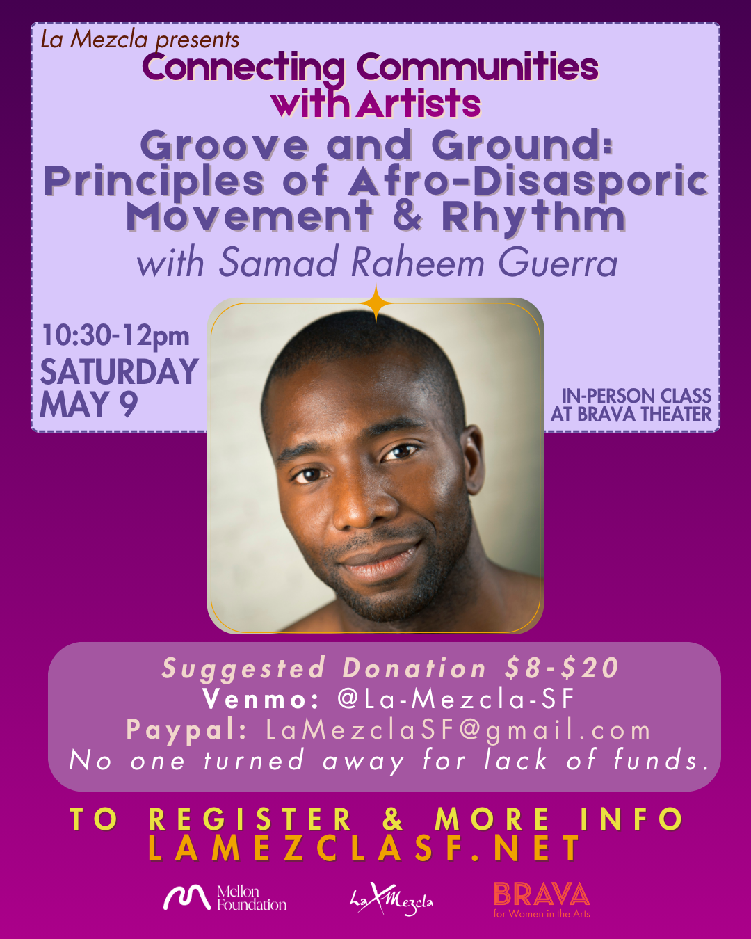 Groove and Ground: Principles of Afro-diasporic Movement and Rhythm with Samad Raheem Guerra