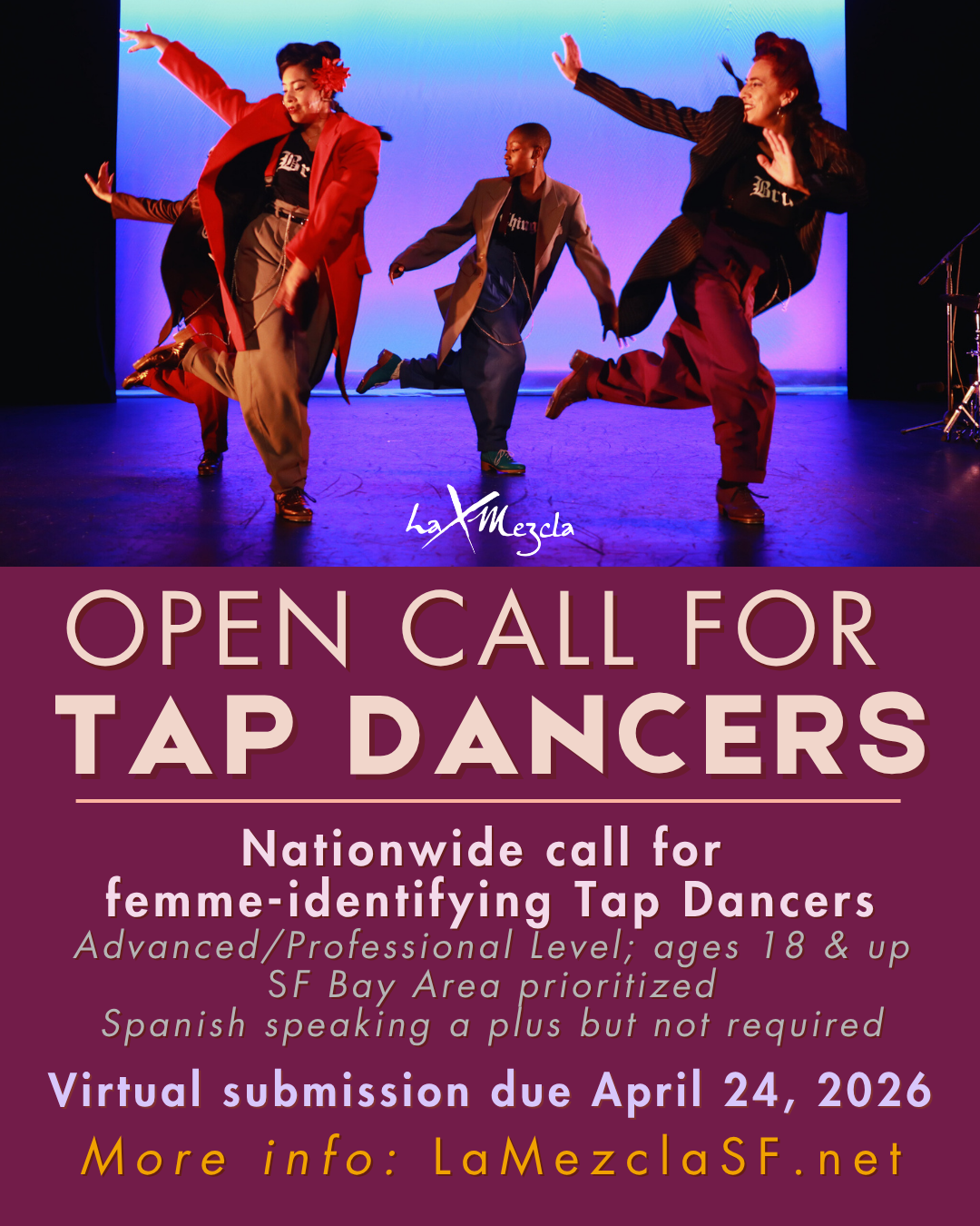 OPEN CALL for Tap Dancers